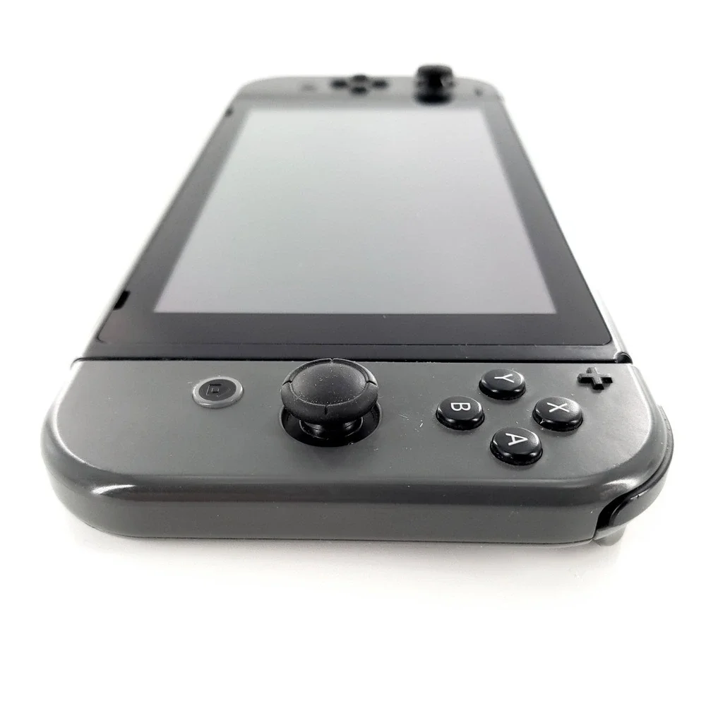 Nintendo Switch Console w/ Gray Joy-cons & 64GB Card No Charger Tested **READ**